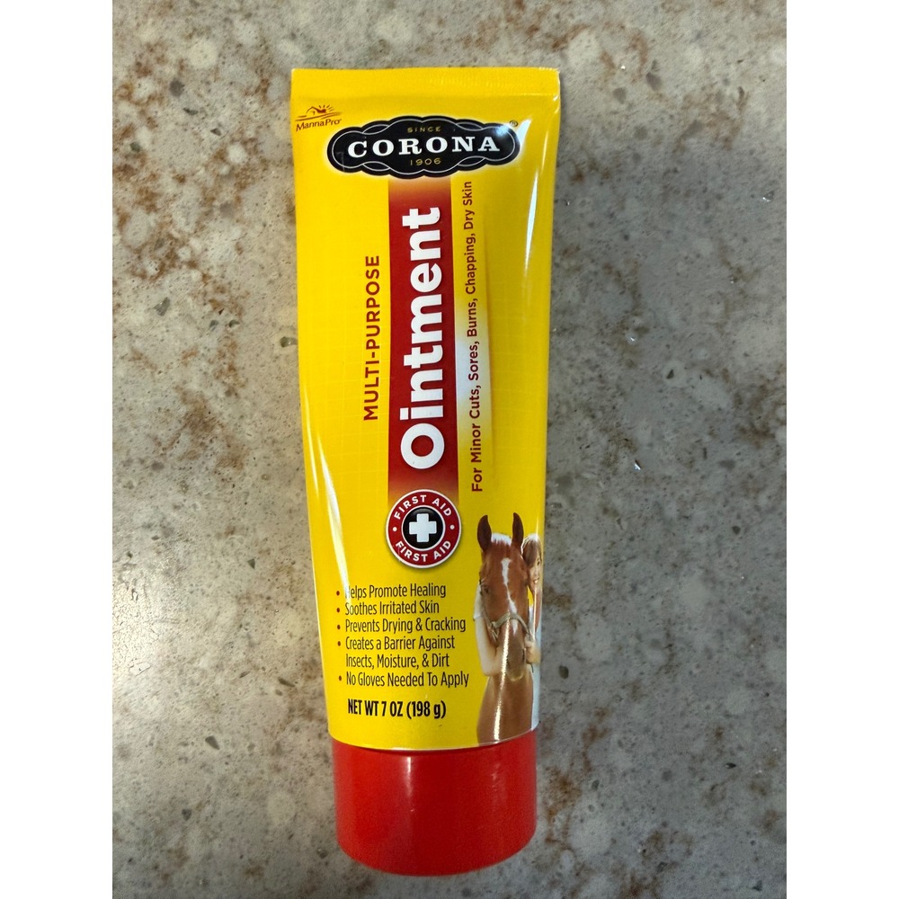 Corona Multi-Purpose Ointment 7 oz Lanolin First Aid for Horses Dogs Cattle Cats